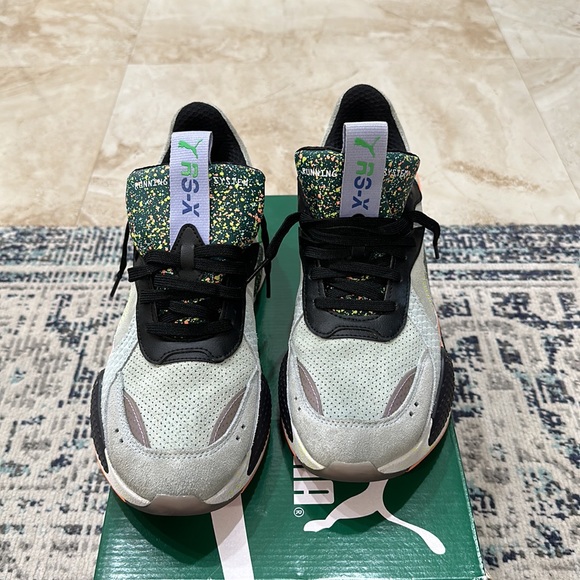 Puma Mens 9.5 RS-X FD Trophy Running Shoes-Fair Aqua/Ponderosa - Picture 3 of 8